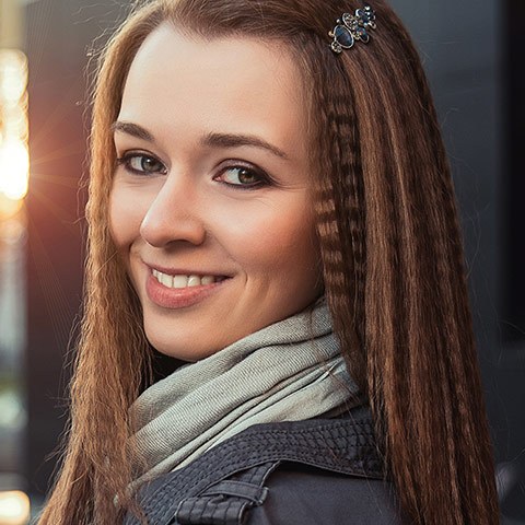 Фотосессия на улице с Мариной