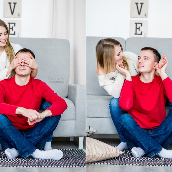 Lovestory в фотостудии в Кирове