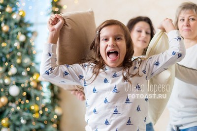 Новогодняя фотосессия для дочки, мамы и бабушки - фото 1